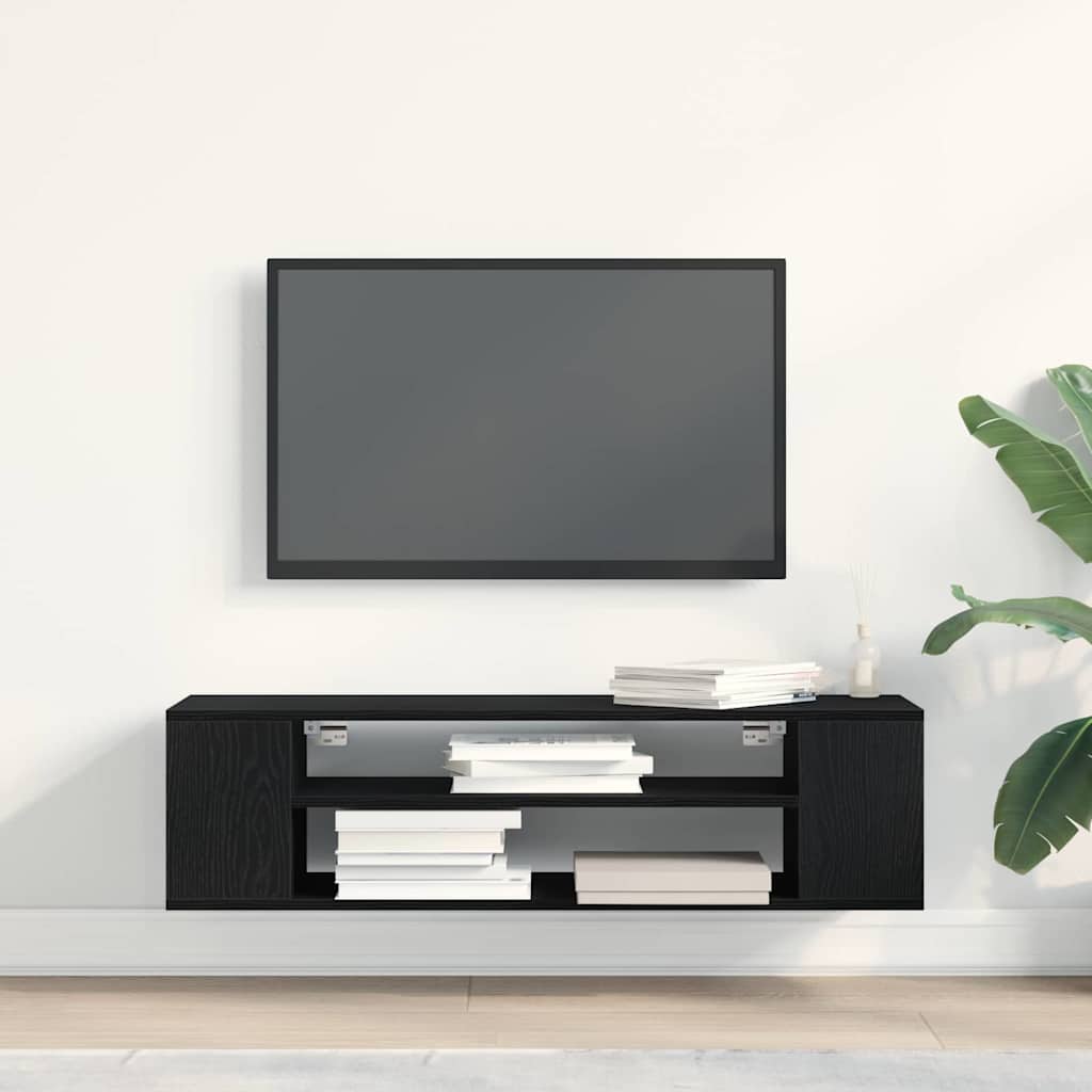 TV Cabinet Black 100 x 30 x 26.5 cm Engineered wood